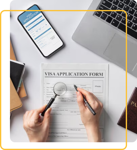 Visa application form